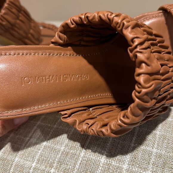 Jonathan SIMKHAI Felix Elastic 3.5 in‎ Heeled Mules - Size 38 (7.5) - Picture 14 of 15